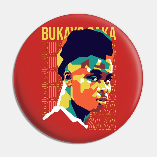 Bukayo Saka on WPAP art 2 Pin by pentaShop