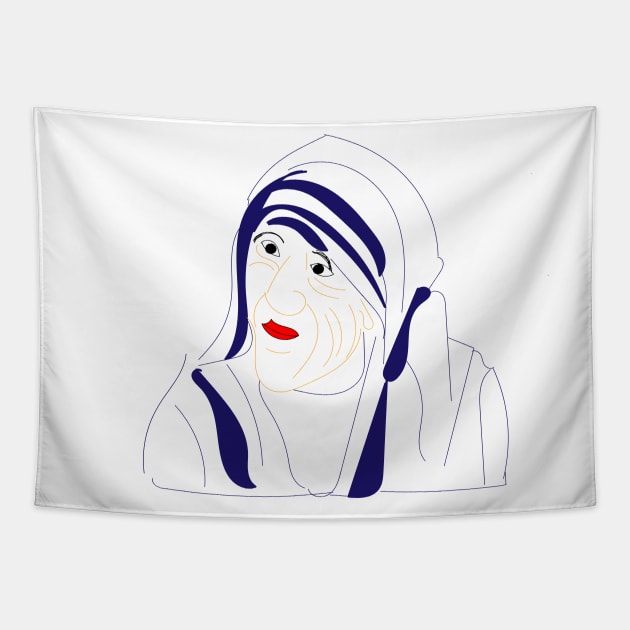 MOTHER TERESA Tapestry by FlorenceFashionstyle