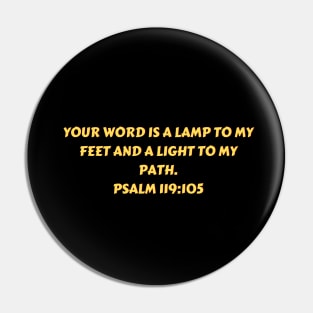 Bible Verse Psalm 119:105 Pin