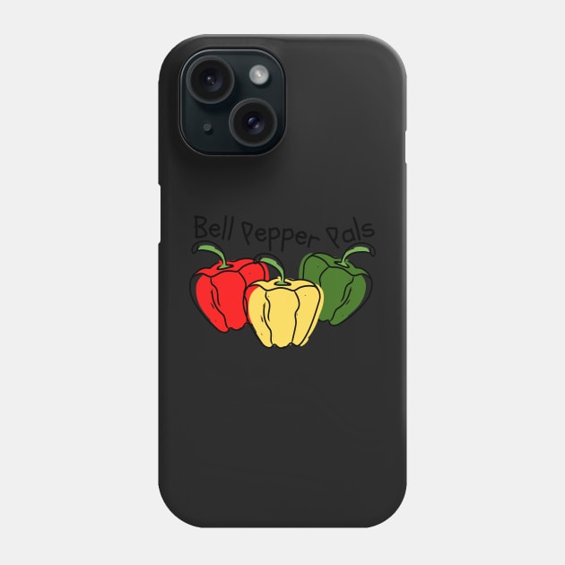 Hand Drawn Bell Peppers Minimal Phone Case by monicasareen