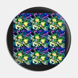 two froggies tiled Pin