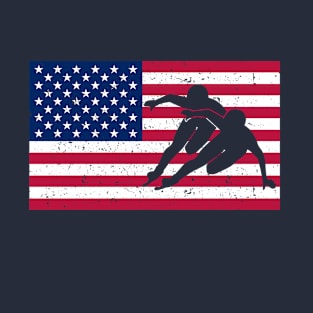 American Short Track Speed Skating Fan T-Shirt