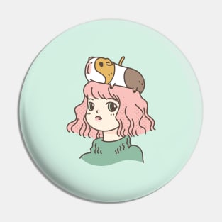 Guinea pig lady Pin