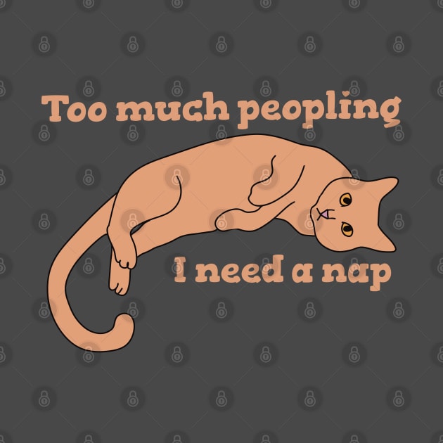 Too Much Peopling I Need a Nap by Janpaints