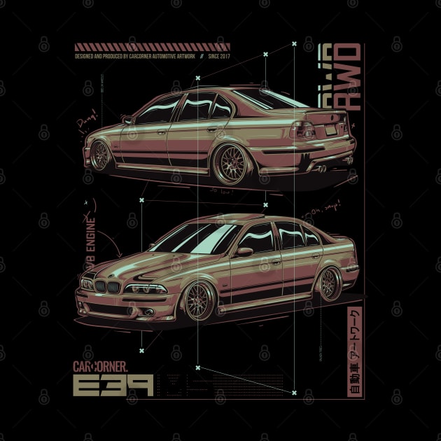 EDM - E39 M5 - CarCorner by CarCorner - Automotive Artwork