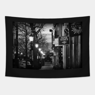 King Street At Night - Old Town Alexandria Tapestry