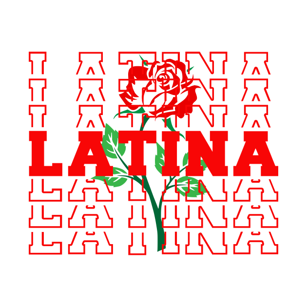 Disover Latina Rose Design - Latina - T-Shirt