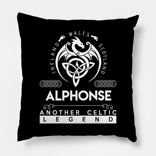 Alphonse Name T Shirt - Another Celtic Legend Alphonse Dragon Gift Item Pillow by harpermargy8920