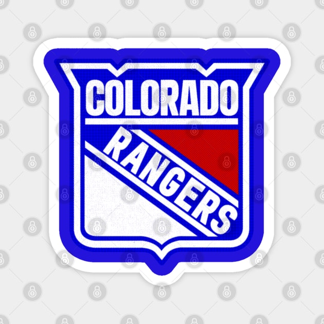 Defunct Colorado Rangers Hockey 1987 Magnet by LocalZonly