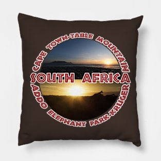 South Africa Wildlife and Places Pillow