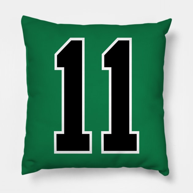 Number 11 Pillow by colorsplash