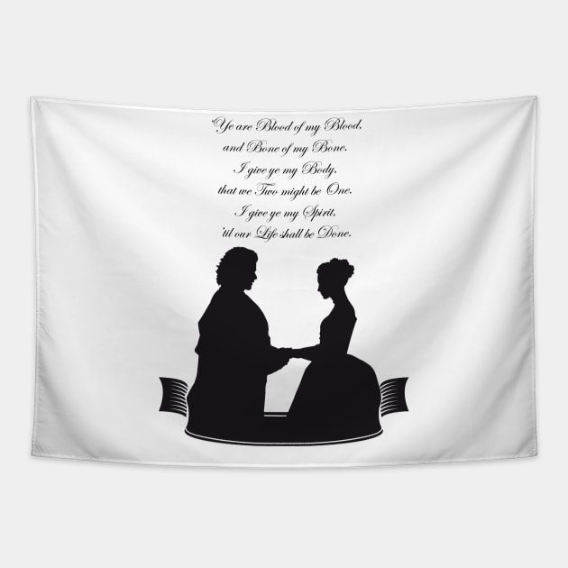 Outlander marriage Tapestry by quinnsnake