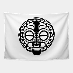 Baluba Mask Design Tapestry