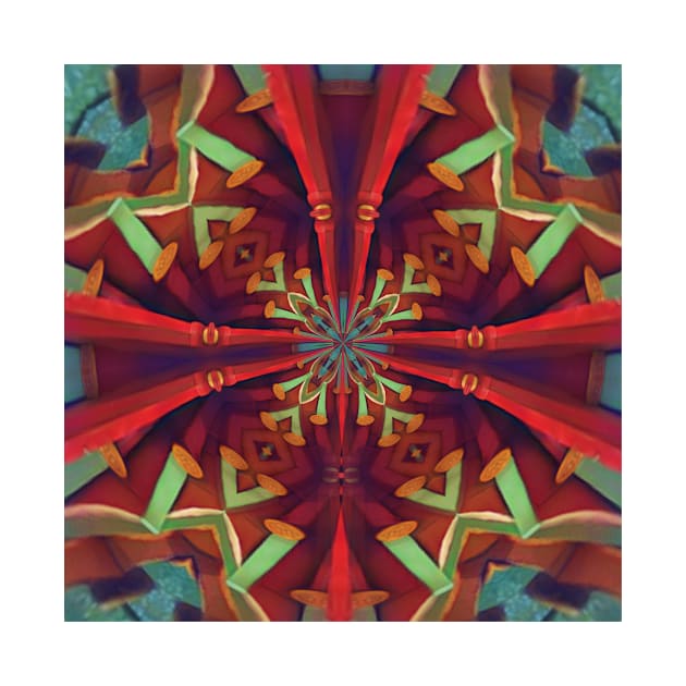 Red and Green Kaleidoskope by Dturner29