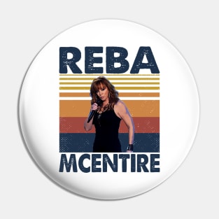 Retro Reba McEntire Fancy Gift Fan Pin