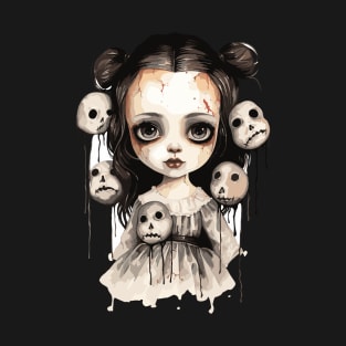 Charmingly Creepy Porcelain Doll T-Shirt