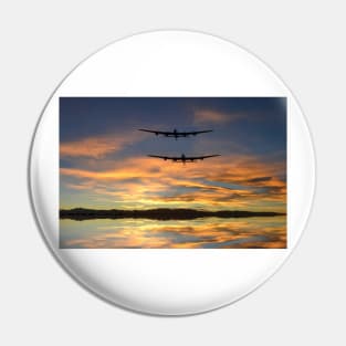 Sunset Lancasters Pin