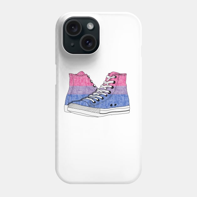 Bi-Sexual Pride Flag Hi-Top Design Phone Case by PurposelyDesigned