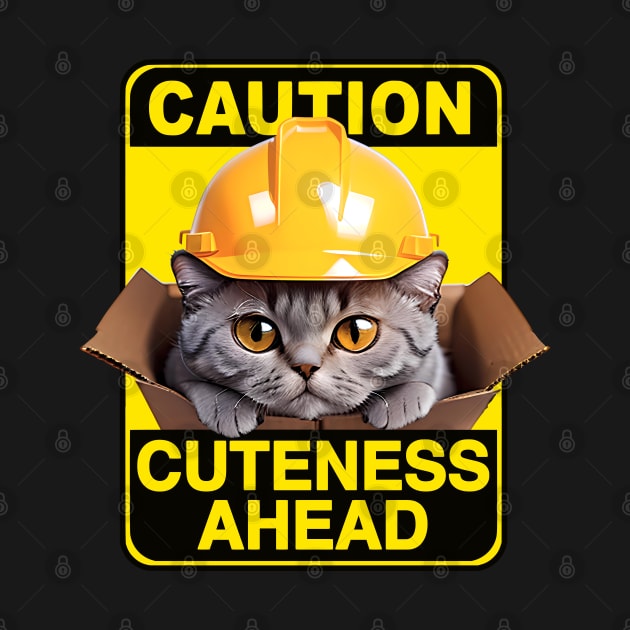 British Shorthair Cat Wearing Hardhat by CGI Studios