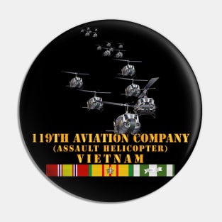 119th Aviation Company (Assault Helicopter) w VN SVC X 300 Pin