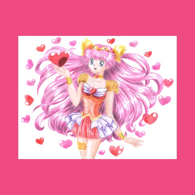 Wedding Peach Hearts Warrior of Love by eosofdawn