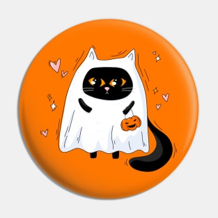 Cute halloween cat Pin