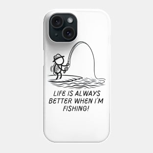 Fishing Shirt Fishing Gift for Dad Fishing Tshirt Fisherman Gift Men's Fishing Shirt Fishing Holiday Funny Fishing Shirt Fathers Day Gift Phone Case