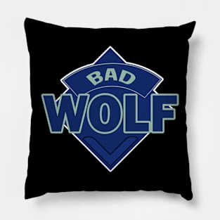 Bad Wolf - Doctor Who Style Logo - Rose Tyler Pillow