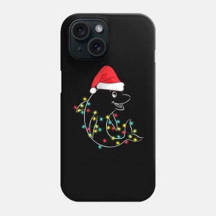 Funny Christmas Dolphin Santa hat Xmas Pajama Boys Kids Girls Phone Case