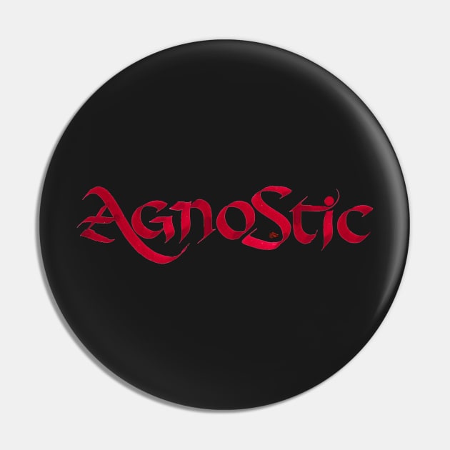 Agnostic Vintage by Tai's Tees Pin by TaizTeez