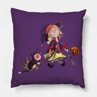 Messy Little Witch Pillow