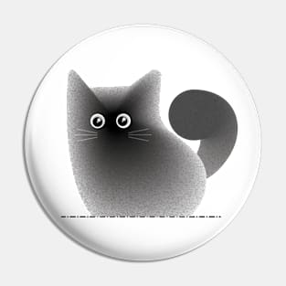 Minimalist cat design Pin