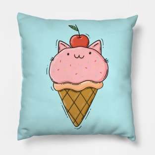 Kitty Ice Cream Pillow