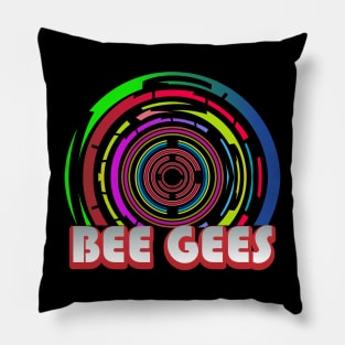 Minimalist Vinyl // Bee Gees Pillow