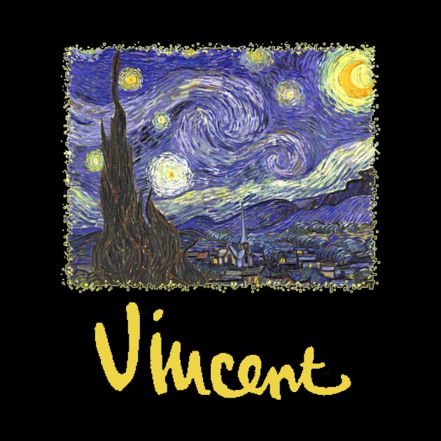 Starry Night by Vincent van Gogh by MasterpieceCafe