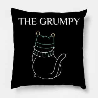 funny matching family t-shirt, the grumpy Pillow