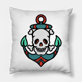 skull anchor Pillow