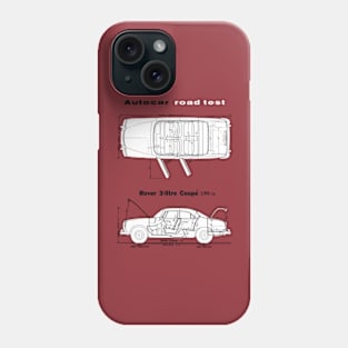 ROVER P5 COUPE - road test cutaway data Phone Case