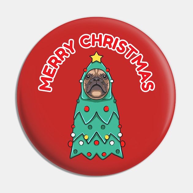 Bulldog dog in christmas tree costume Pin by Wahyuwm48