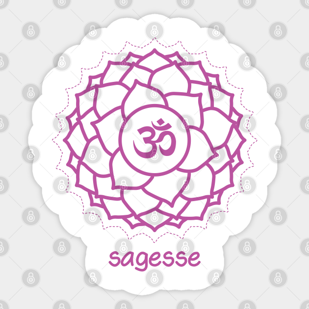 Chakra Couronne Sagesse Crown Chakra Sticker Teepublic Uk Chakra Couronne Sagesse Crown Chakra Sticker Teepublic Uk