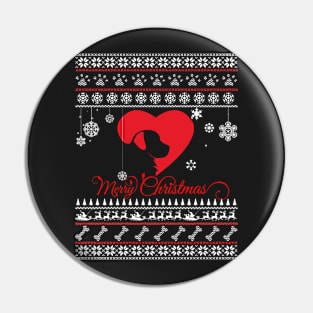 Merry Christmas DOG Pin