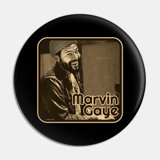 marvin gaye // retro vintage brown Pin