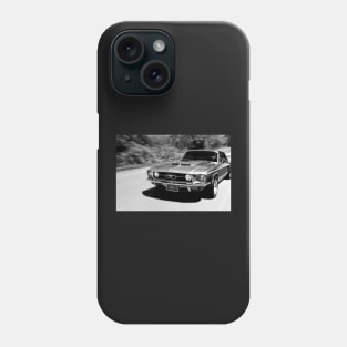 1967 Ford Mustang B/W Phone Case