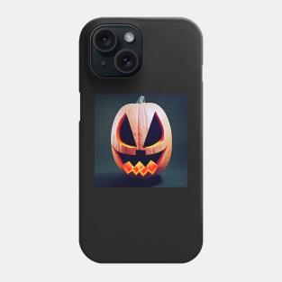 halloween scary evil pumpkin funny pumpkin head evil Phone Case