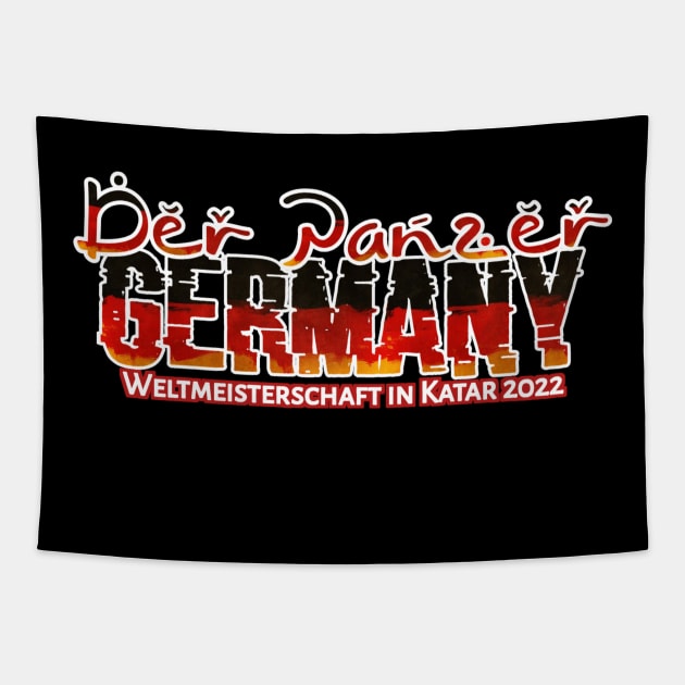 Qatar World Cup 2022. Germany flag. Tapestry by radeckari25