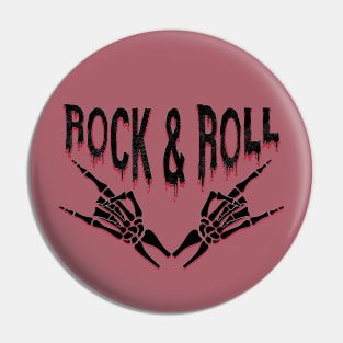 Rock And Roll Hand Sign Pin