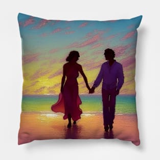 Romance on the Beach Pillow