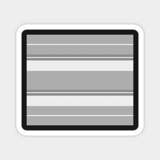 Strips - gray and white. Magnet