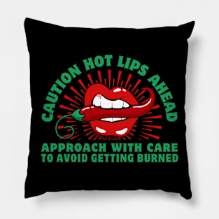 Caution: Hot lips ahead! Pillow