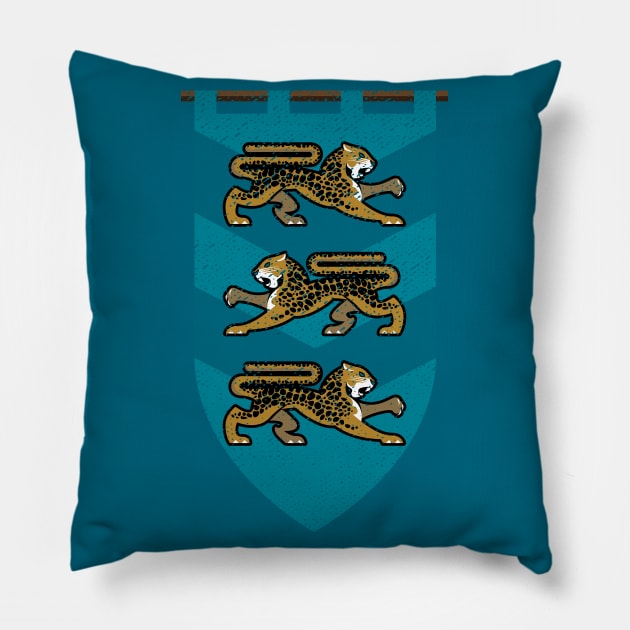 House of Jacksonville Banner Pillow by SteveOdesignz